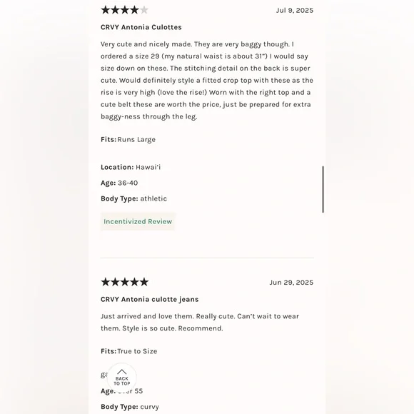 Free People CRVY Antonia Culotte Crop Size 28 - Picture 15 of 15